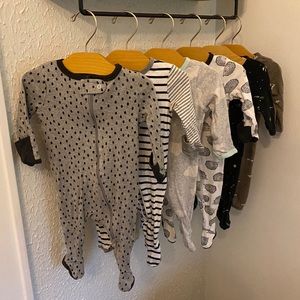 Bundle of Neutral Baby Pajamas